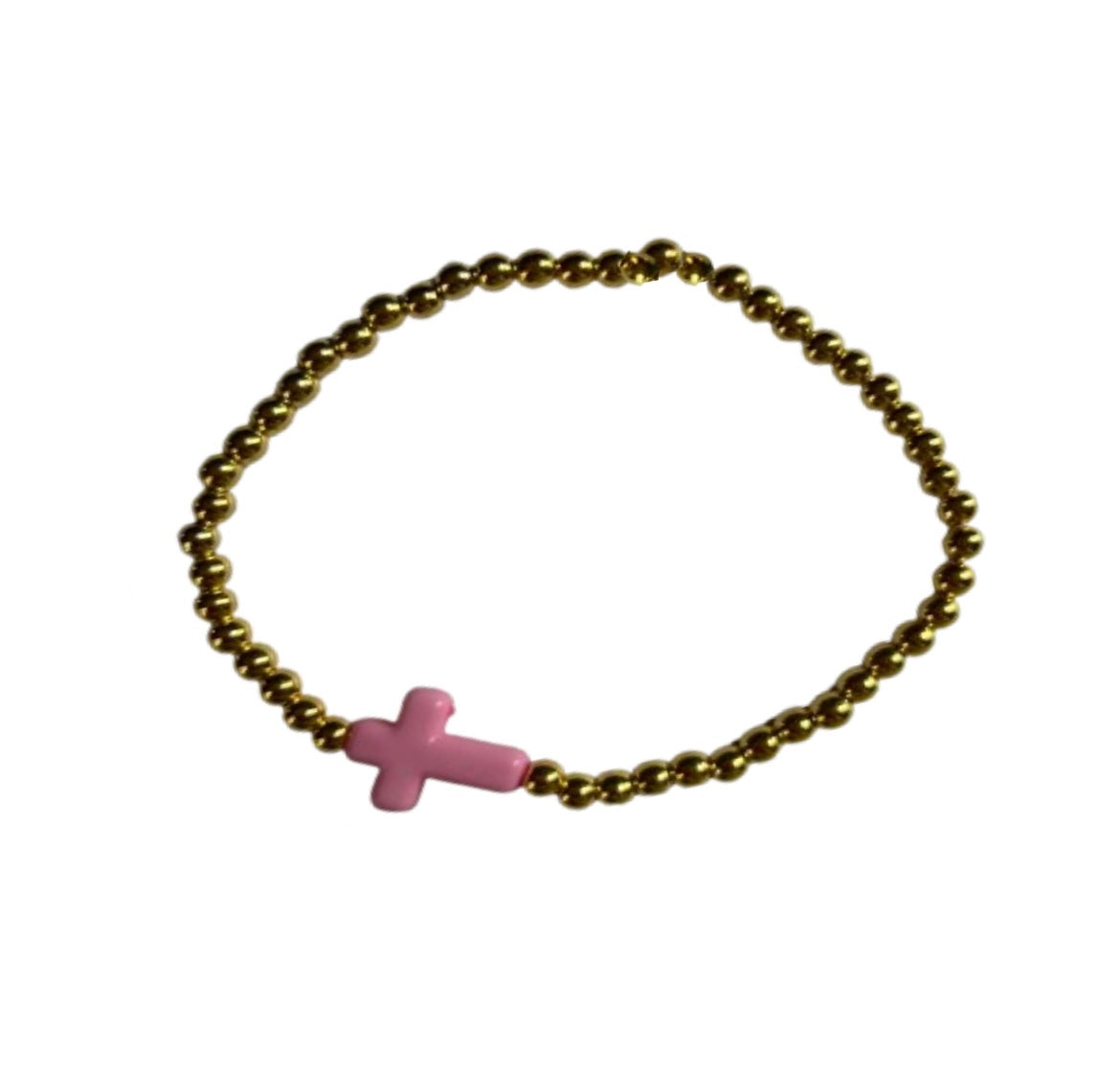 Blush Pink Halo Bracelet - 18k Gold-Filled