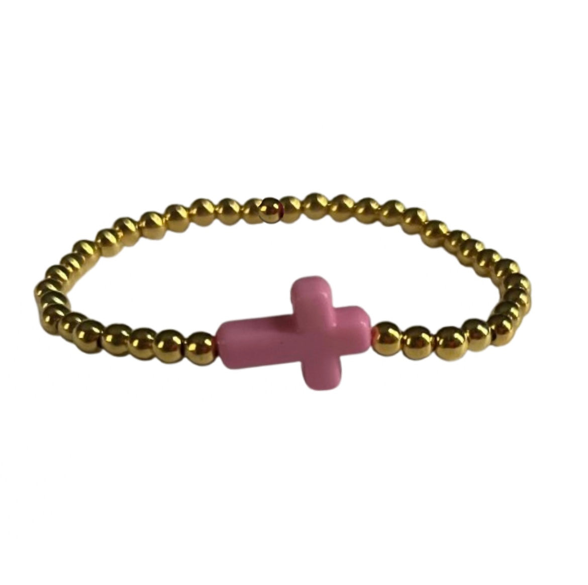 Blush Pink Halo Bracelet - 18k Gold-Filled