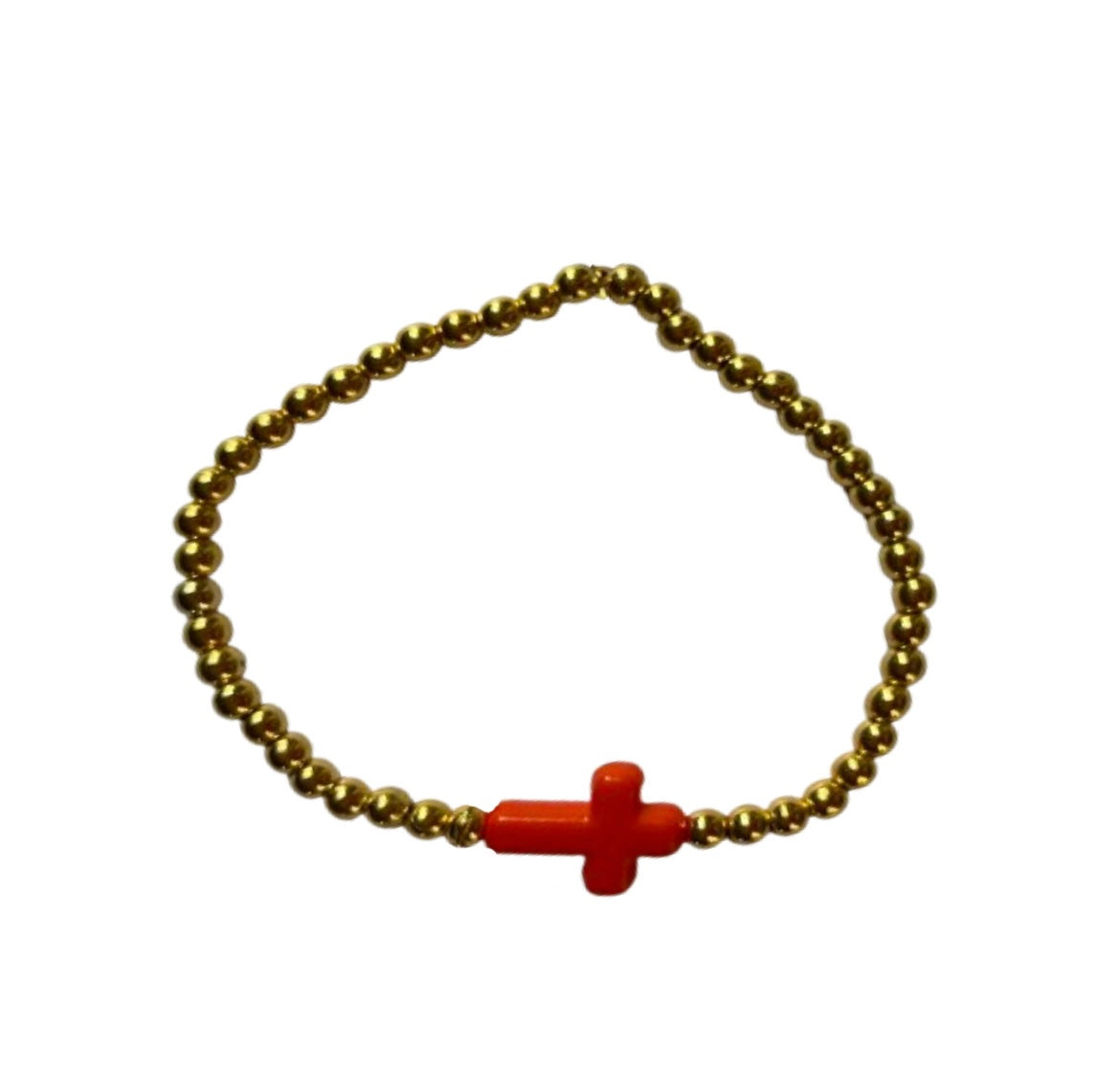 Sunset Orange Halo Bracelet - 18k Gold-Filled