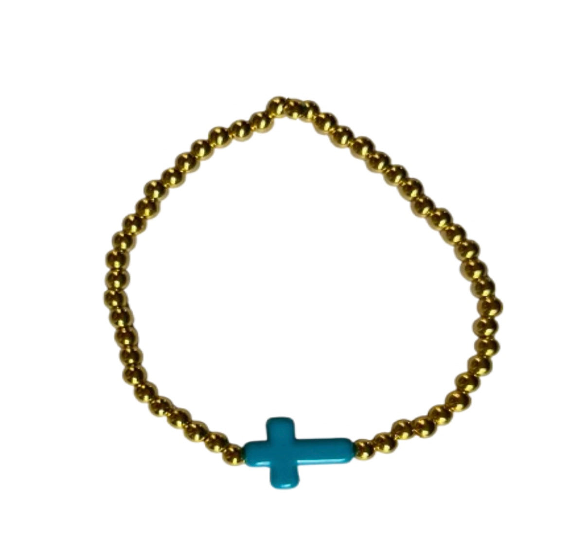 Blue Buzz Halo Bracelet - 18k Gold-Filled