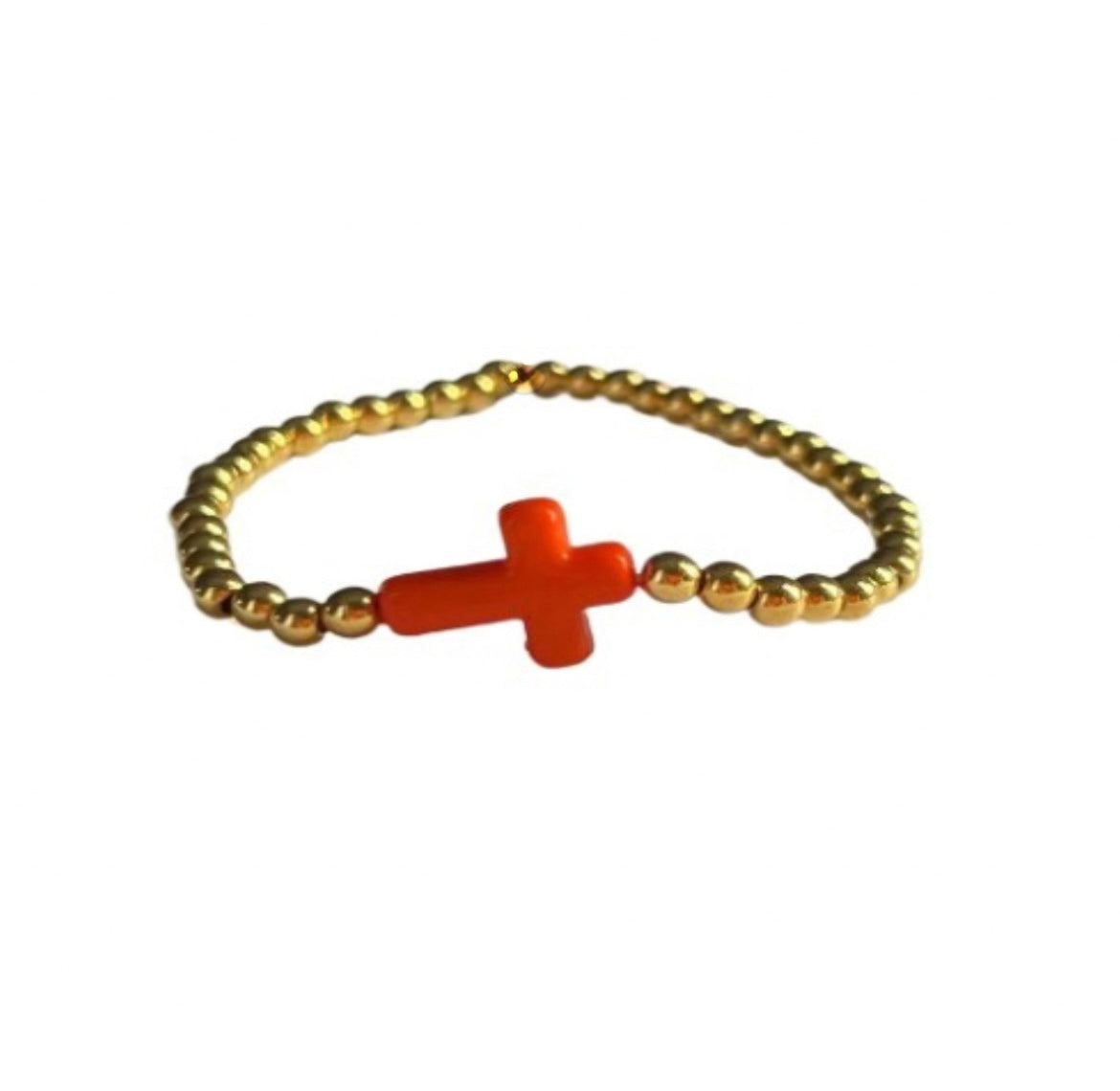 Sunset Orange Halo Bracelet - 18k Gold-Filled